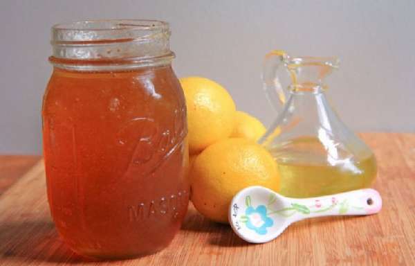 Мед, лимон и оливковое масло