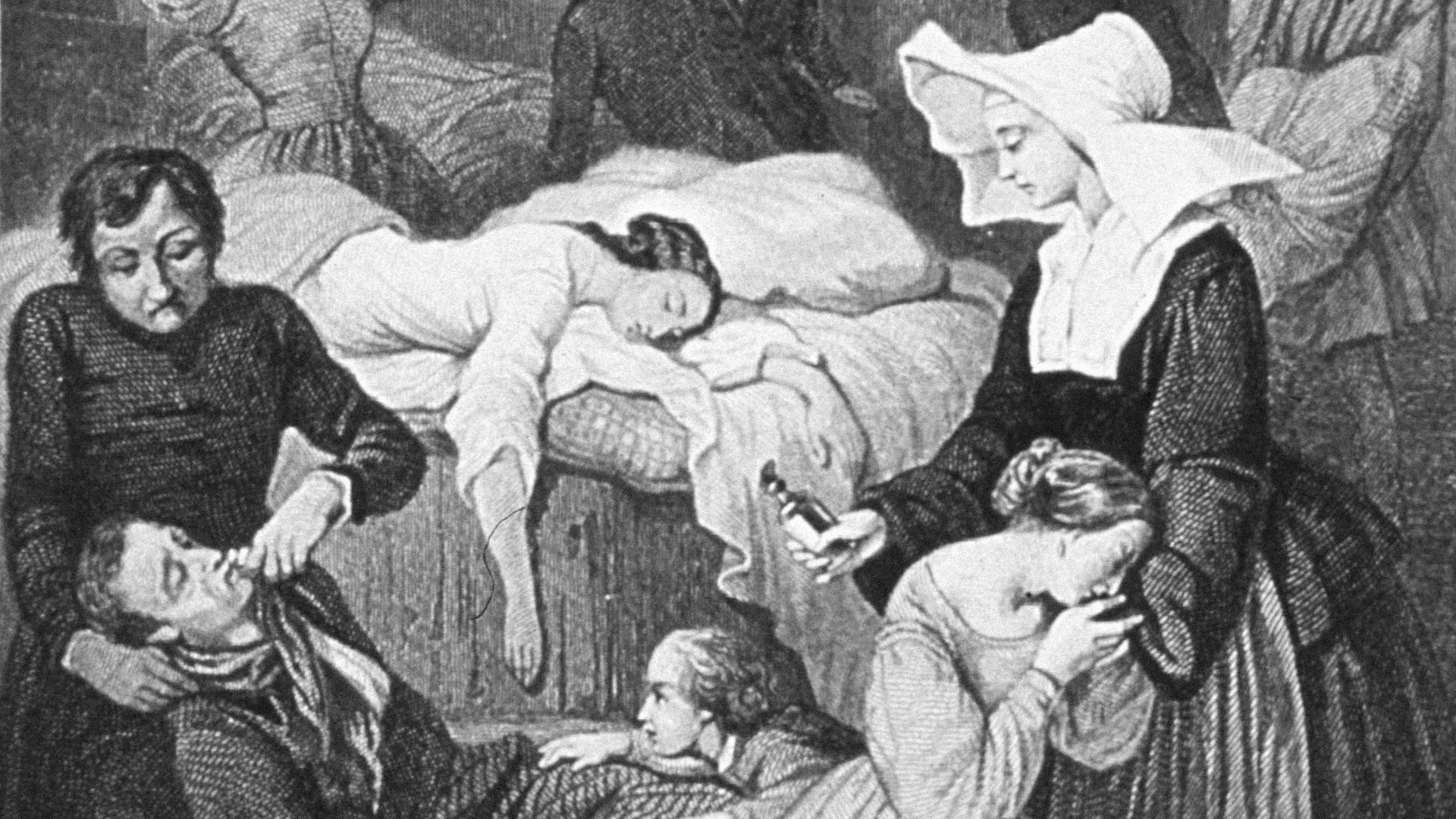 Живая мертвая мать. Чёрная смерть (Пандемия чумы XIV век).